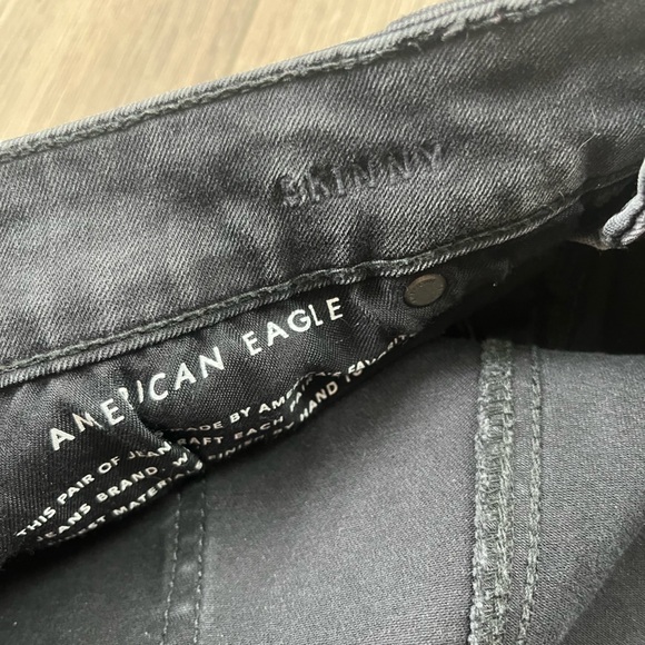 American Eagle Skinny Jeans Washed Black 32x34 - Picture 4 of 4